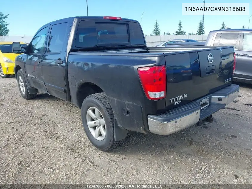 2009 Nissan Titan Xe/Se/Le/Pro-4X VIN: 1N6AA07CX9N318688 Lot: 12347086