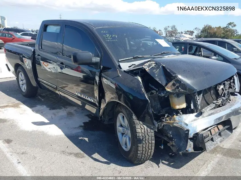2012 Nissan Titan Sv VIN: 1N6AA0EKXCN325898 Lot: 42234685