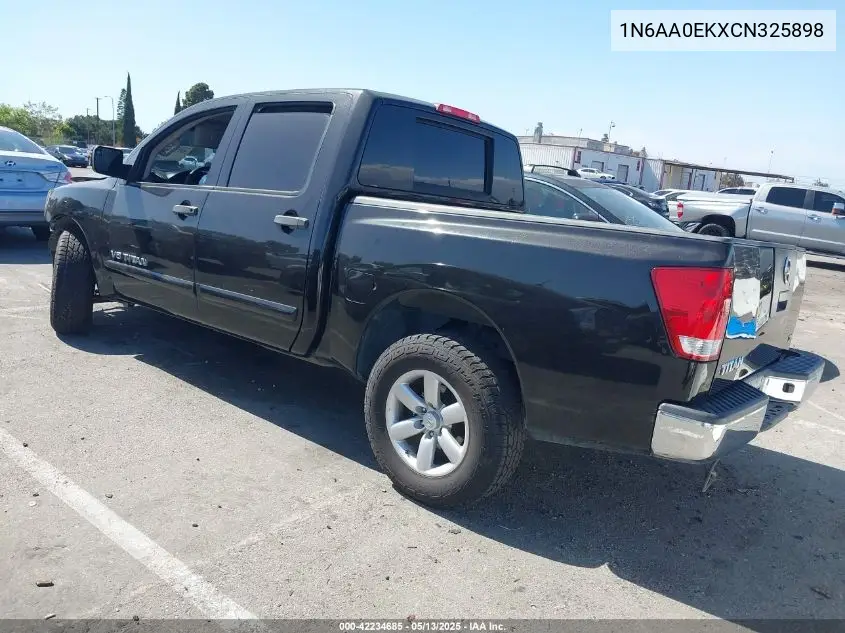 2012 Nissan Titan Sv VIN: 1N6AA0EKXCN325898 Lot: 42234685