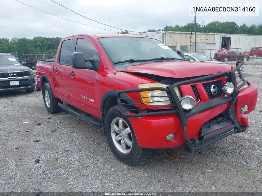 1n6aa0ec0cn314160 1N6AA0EC0CN314160 2012 Nissan Titan Pro-4X