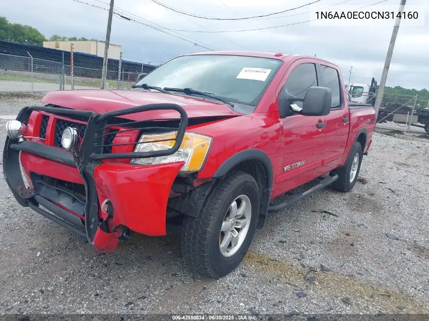 1n6aa0ec0cn314160 1N6AA0EC0CN314160 2012 Nissan Titan Pro-4X
