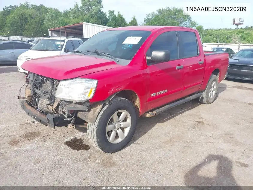 2012 Nissan Titan Sv VIN: 1N6AA0EJ5CN320289 Lot: 42628850