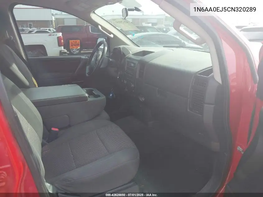 2012 Nissan Titan Sv VIN: 1N6AA0EJ5CN320289 Lot: 42628850