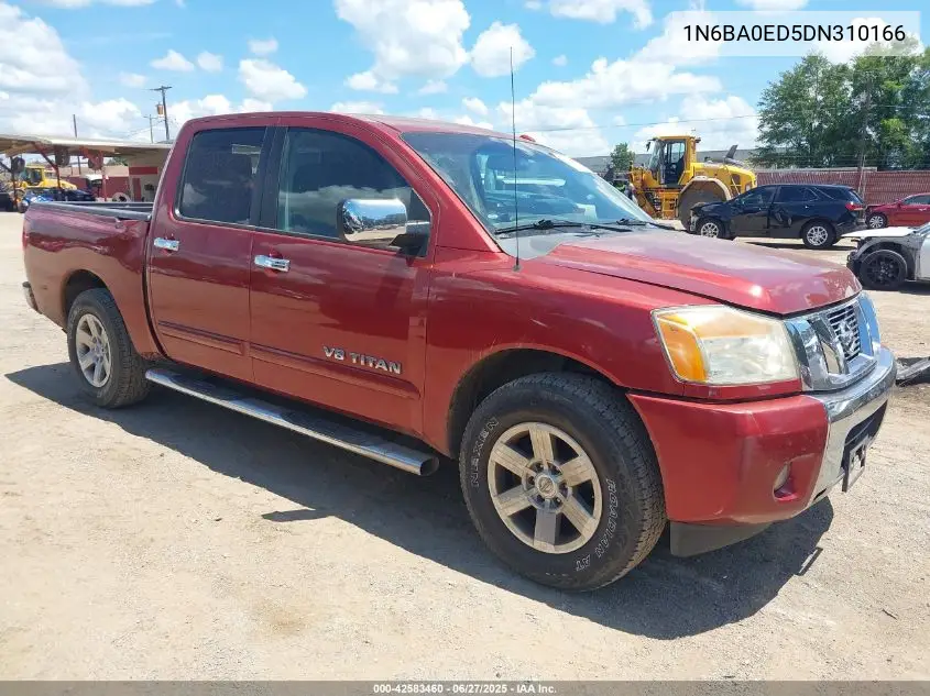 2013 Nissan Titan Sv VIN: 1N6BA0ED5DN310166 Lot: 42583460