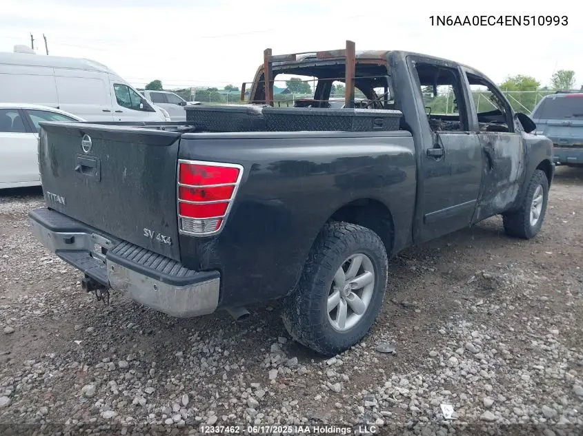 2014 Nissan Titan S/Sv/Sl/Pro-4X VIN: 1N6AA0EC4EN510993 Lot: 12337462