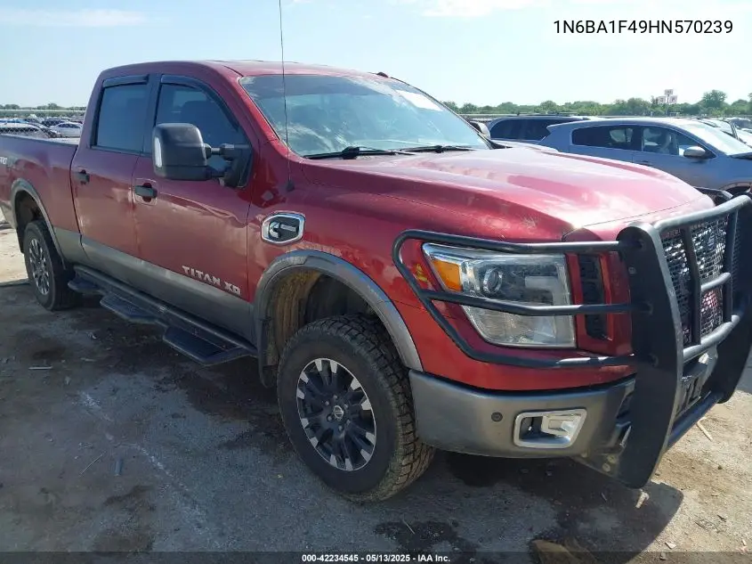 2017 Nissan Titan Xd Pro-4X Diesel VIN: 1N6BA1F49HN570239 Lot: 42234545