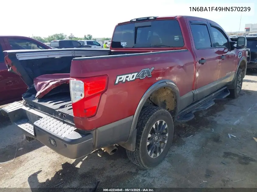 2017 Nissan Titan Xd Pro-4X Diesel VIN: 1N6BA1F49HN570239 Lot: 42234545