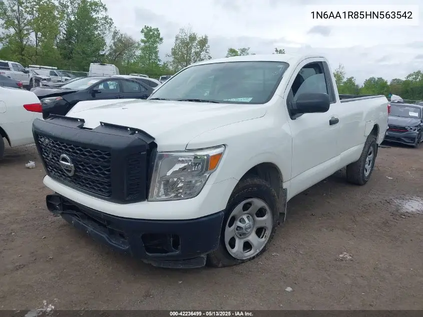 2017 Nissan Titan S VIN: 1N6AA1R85HN563542 Lot: 42236499