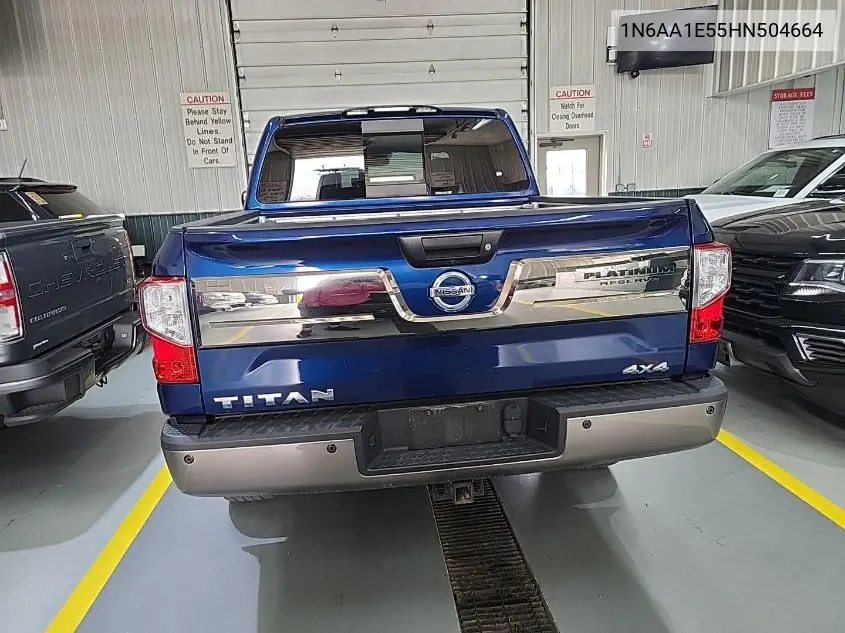 2017 Nissan Titan Sv/Sl/Pro-4X/Plat Res VIN: 1N6AA1E55HN504664 Lot: 42271701