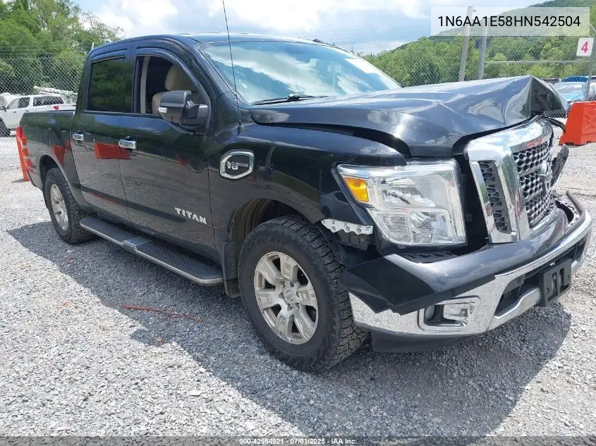 2017 Nissan Titan Sv VIN: 1N6AA1E58HN542504 Lot: 42564921
