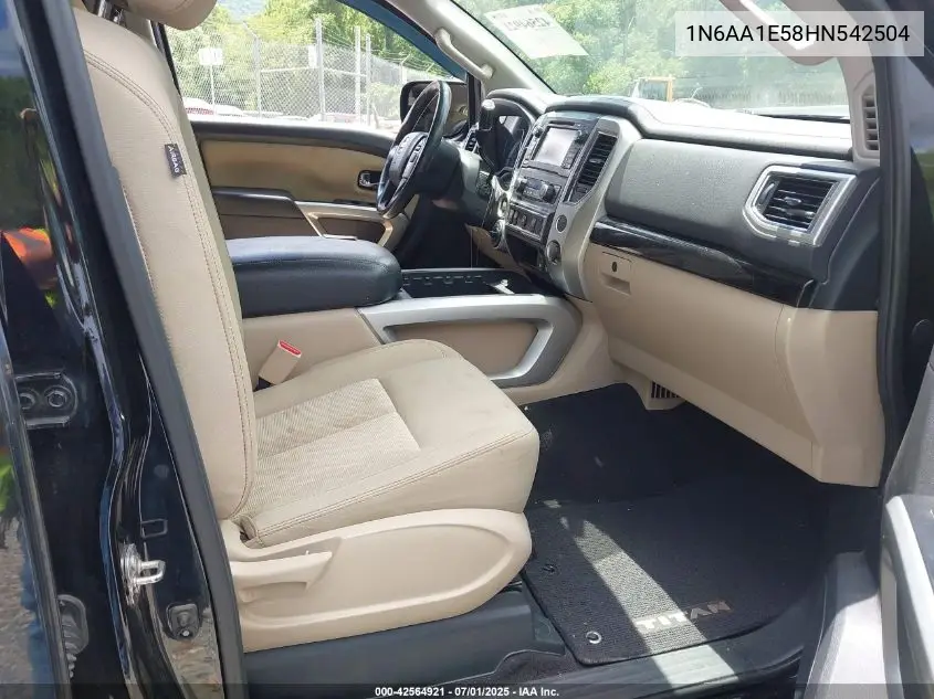 2017 Nissan Titan Sv VIN: 1N6AA1E58HN542504 Lot: 42564921