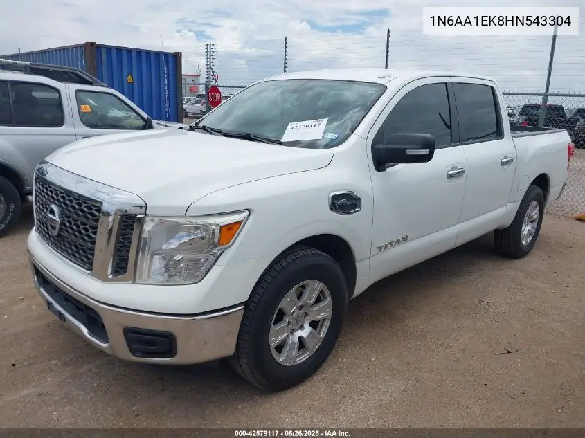 2017 Nissan Titan Sv VIN: 1N6AA1EK8HN543304 Lot: 42579117