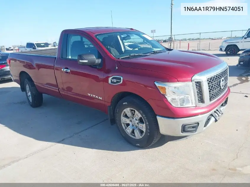 2017 Nissan Titan Sv VIN: 1N6AA1R79HN574051 Lot: 42606466