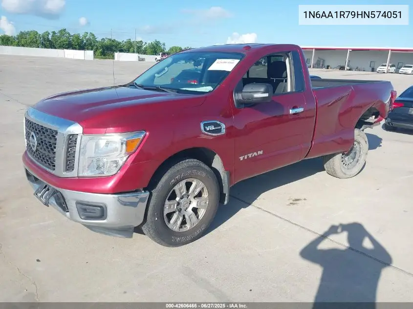 2017 Nissan Titan Sv VIN: 1N6AA1R79HN574051 Lot: 42606466