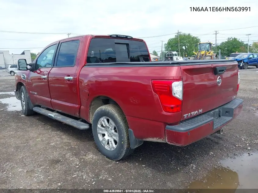 2017 Nissan Titan Sv VIN: 1N6AA1E66HN563991 Lot: 42639581