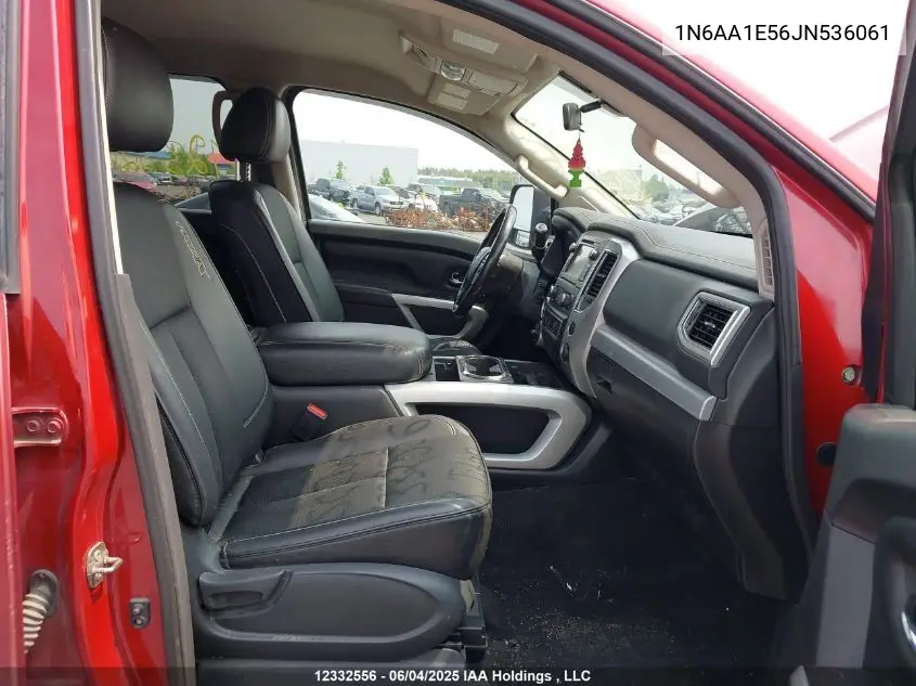 2018 Nissan Titan Sv/Sl/Pro-4X/Plat Res VIN: 1N6AA1E56JN536061 Lot: 12332556