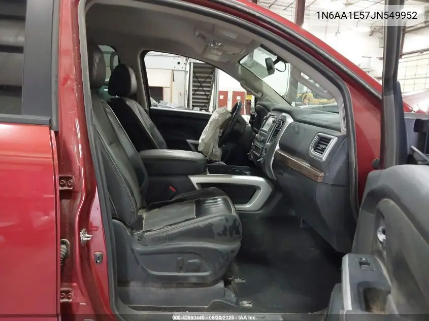2018 Nissan Titan Sl VIN: 1N6AA1E57JN549952 Lot: 42550440