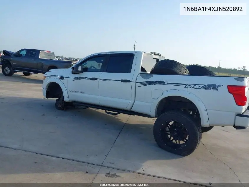 2018 Nissan Titan Xd Pro-4X Diesel VIN: 1N6BA1F4XJN520892 Lot: 42553763