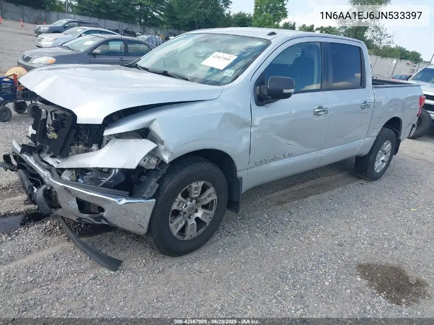 2018 Nissan Titan Sv VIN: 1N6AA1EJ6JN533397 Lot: 42567909