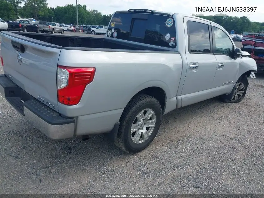 2018 Nissan Titan Sv VIN: 1N6AA1EJ6JN533397 Lot: 42567909