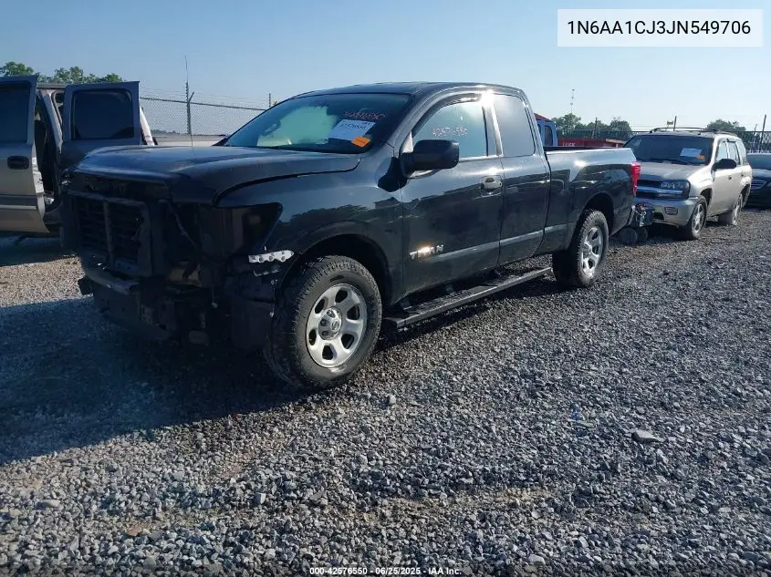 2018 Nissan Titan S VIN: 1N6AA1CJ3JN549706 Lot: 42576550