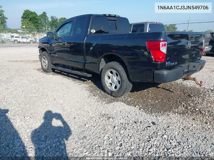 2018 Nissan Titan S VIN: 1N6AA1CJ3JN549706 Lot: 42576550