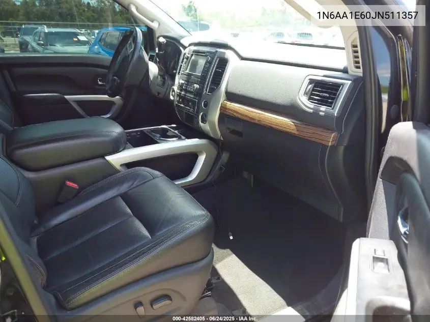 2018 Nissan Titan Sl VIN: 1N6AA1E60JN511357 Lot: 42582405