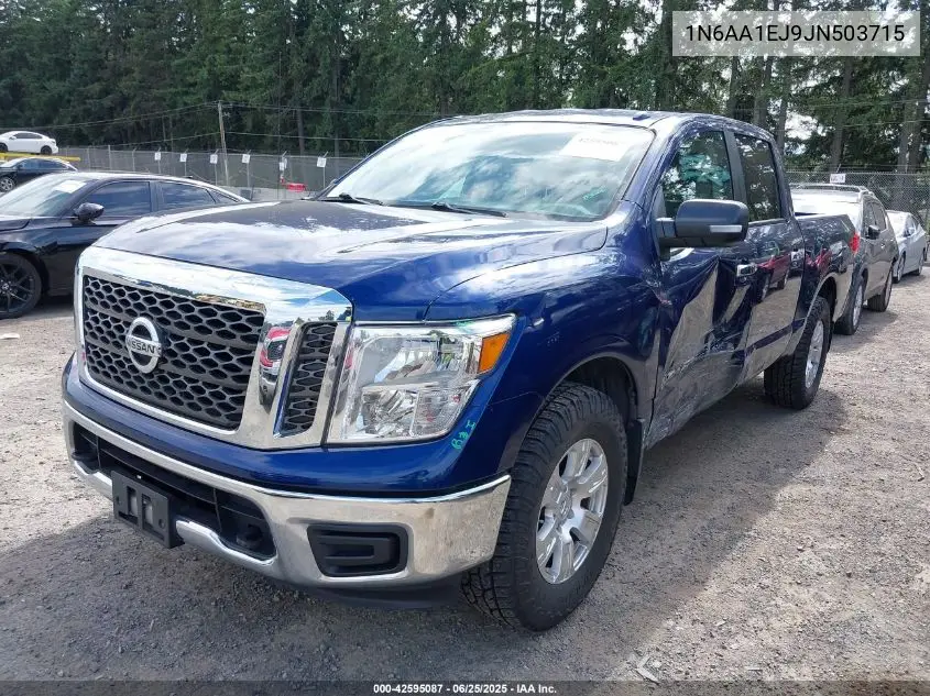 2018 Nissan Titan Sv VIN: 1N6AA1EJ9JN503715 Lot: 42595087