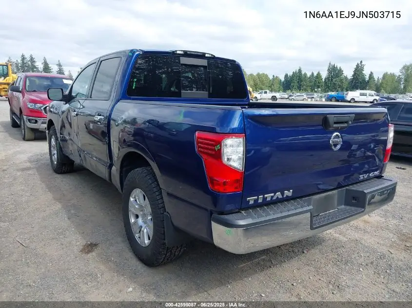 2018 Nissan Titan Sv VIN: 1N6AA1EJ9JN503715 Lot: 42595087