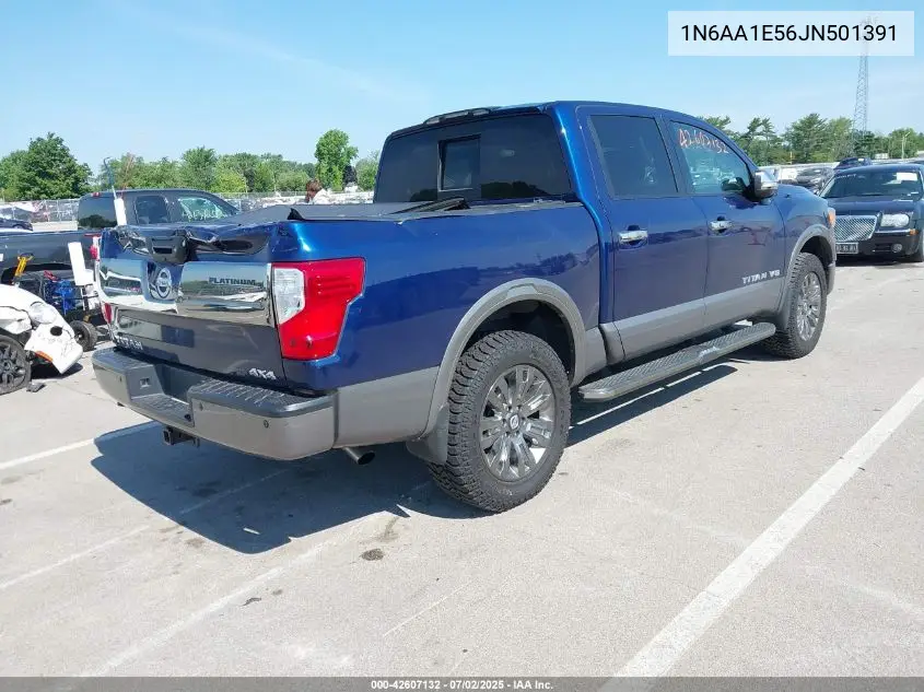 2018 Nissan Titan Platinum Reserve VIN: 1N6AA1E56JN501391 Lot: 42607132