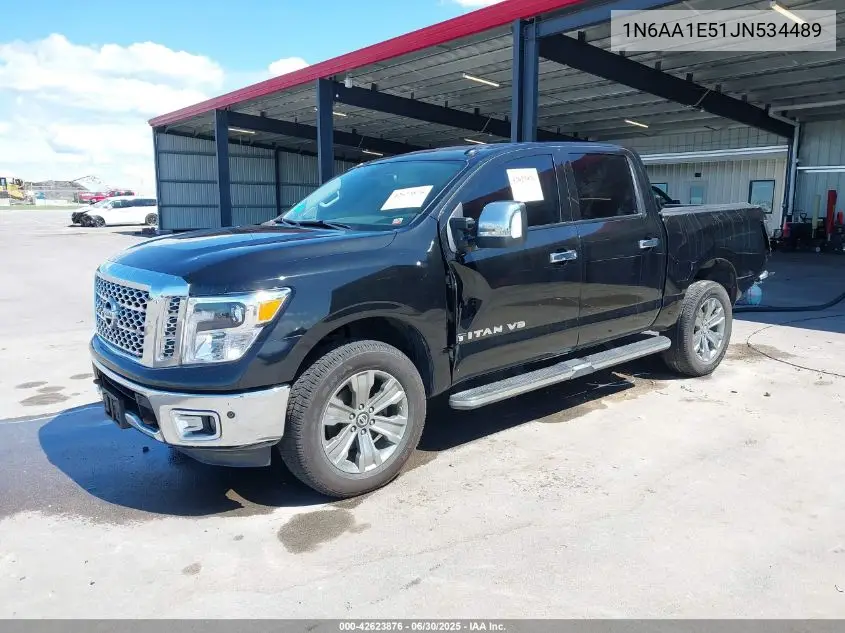 2018 Nissan Titan Sl VIN: 1N6AA1E51JN534489 Lot: 42623876