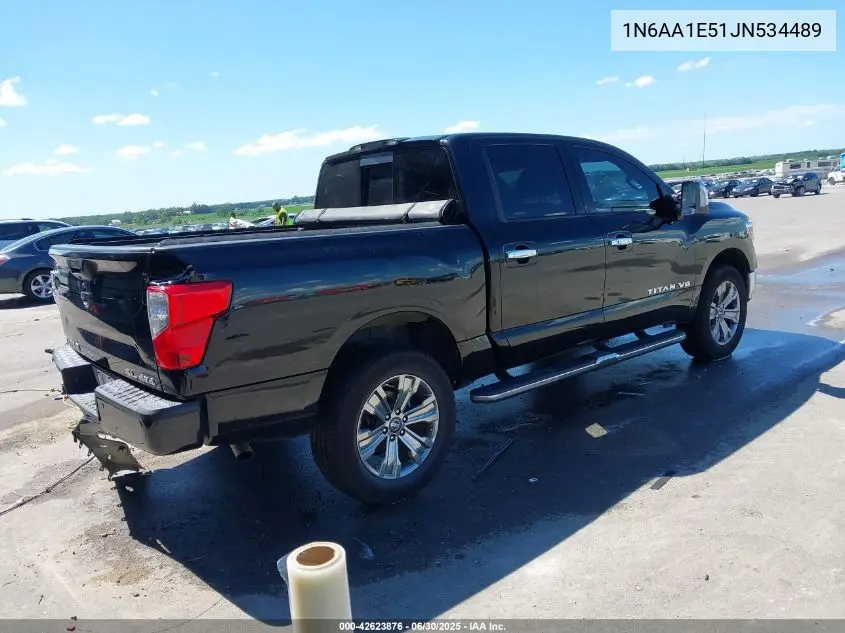 2018 Nissan Titan Sl VIN: 1N6AA1E51JN534489 Lot: 42623876