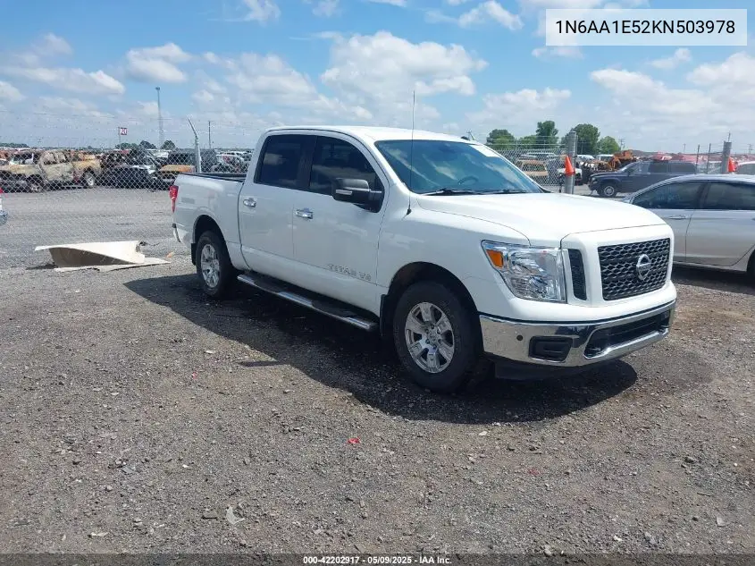 2019 Nissan Titan Sv VIN: 1N6AA1E52KN503978 Lot: 42202917