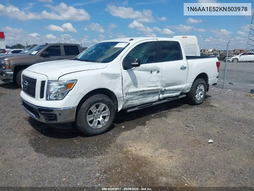 2019 Nissan Titan Sv VIN: 1N6AA1E52KN503978 Lot: 42202917