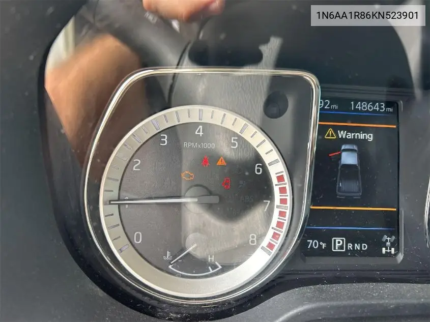 2019 Nissan Titan S/Sv VIN: 1N6AA1R86KN523901 Lot: 42260133