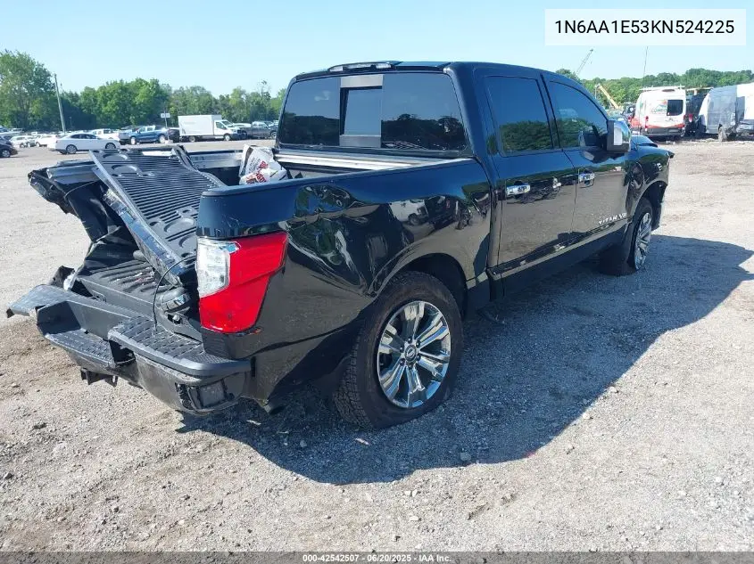 2019 Nissan Titan Sl VIN: 1N6AA1E53KN524225 Lot: 42542507