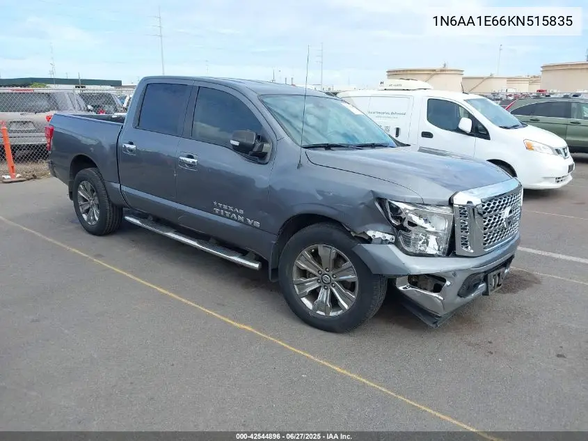 2019 Nissan Titan Sv VIN: 1N6AA1E66KN515835 Lot: 42544896