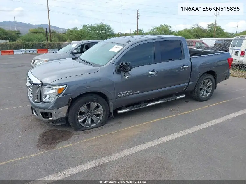 2019 Nissan Titan Sv VIN: 1N6AA1E66KN515835 Lot: 42544896