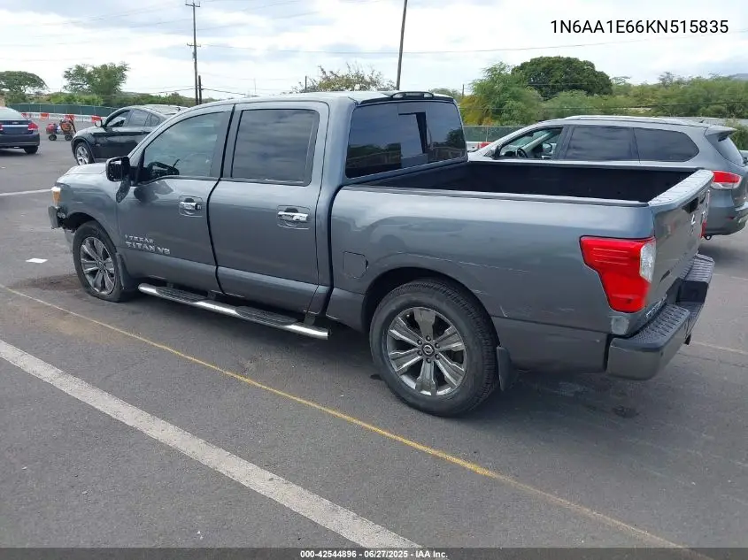 2019 Nissan Titan Sv VIN: 1N6AA1E66KN515835 Lot: 42544896