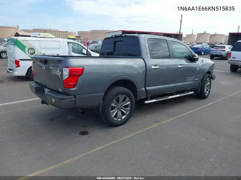 2019 Nissan Titan Sv VIN: 1N6AA1E66KN515835 Lot: 42544896