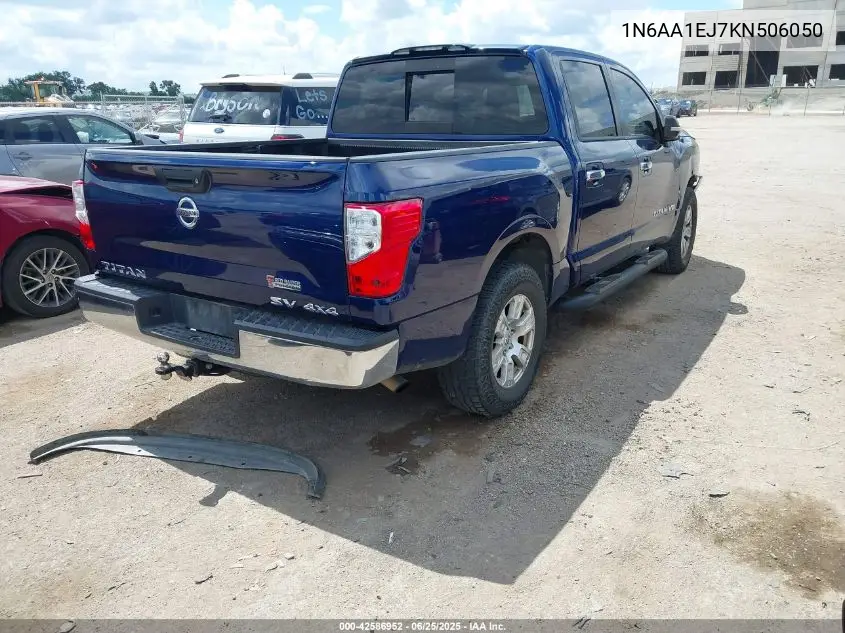 2019 Nissan Titan Sv VIN: 1N6AA1EJ7KN506050 Lot: 42586952