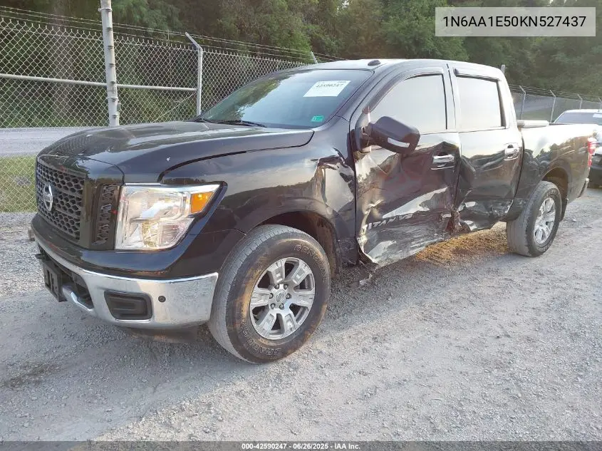 2019 Nissan Titan Sv VIN: 1N6AA1E50KN527437 Lot: 42590247