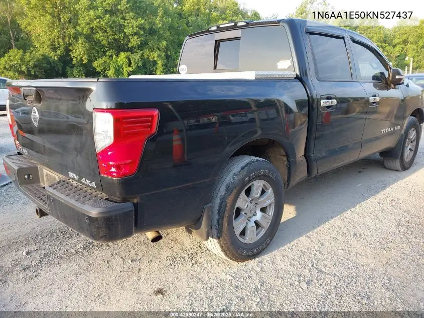 2019 Nissan Titan Sv VIN: 1N6AA1E50KN527437 Lot: 42590247