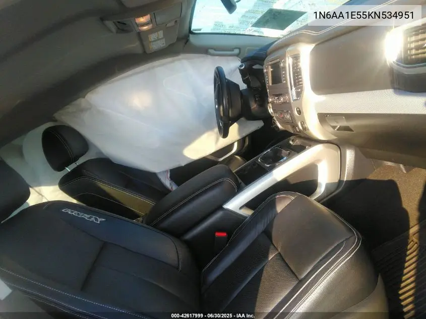 2019 Nissan Titan Sv/Platinum/Pro-4X/Platinum Reserve VIN: 1N6AA1E55KN534951 Lot: 42617999