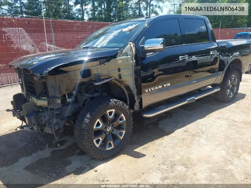 2020 Nissan Titan Platinum Reserve 4X4 VIN: 1N6AA1ED6LN506438 Lot: 42622620