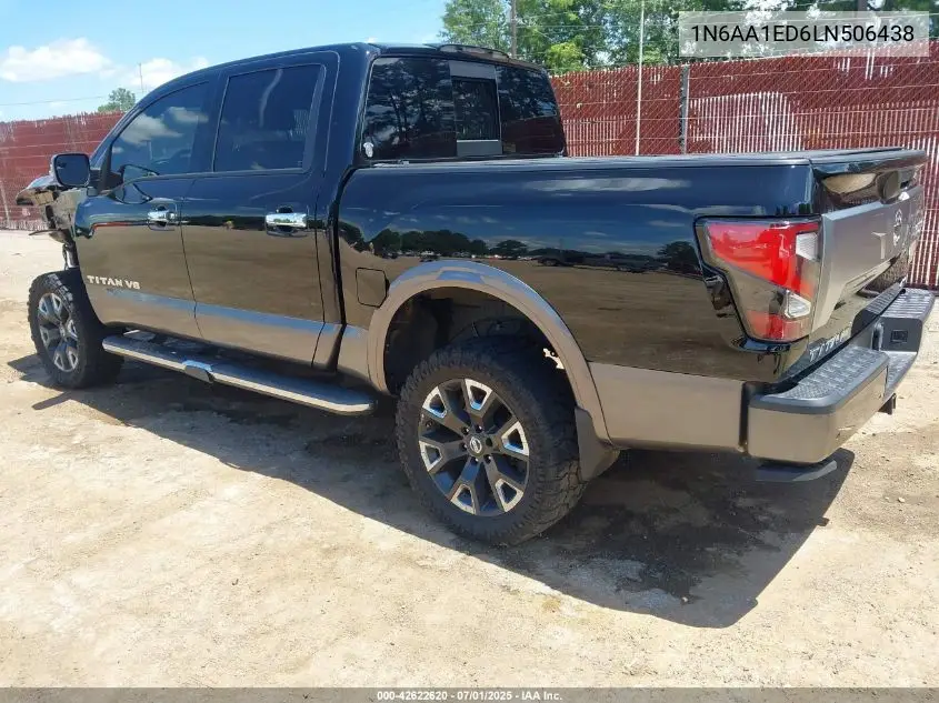 2020 Nissan Titan Platinum Reserve 4X4 VIN: 1N6AA1ED6LN506438 Lot: 42622620