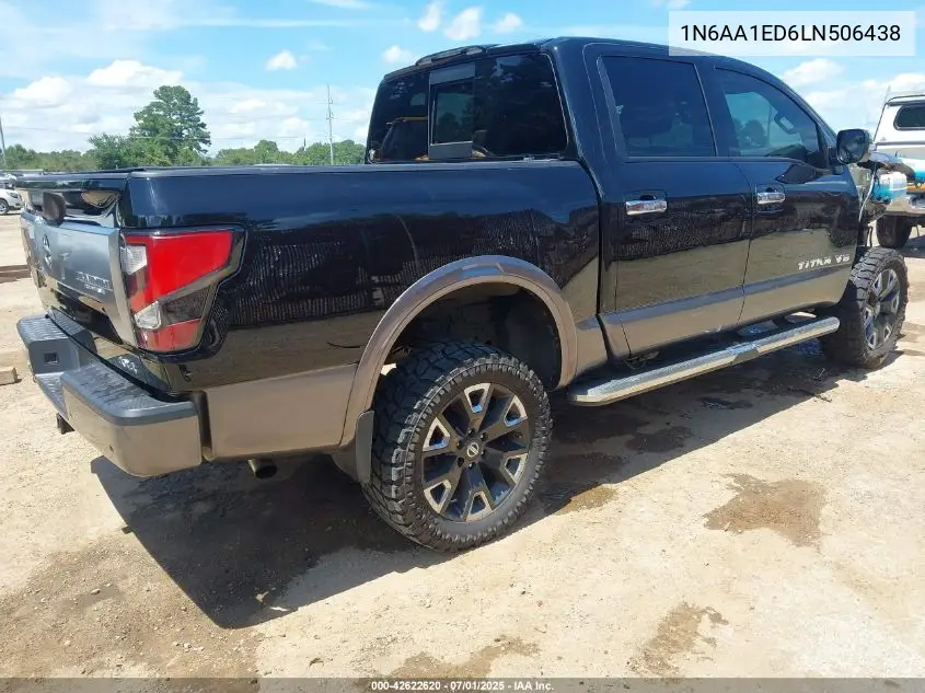 2020 Nissan Titan Platinum Reserve 4X4 VIN: 1N6AA1ED6LN506438 Lot: 42622620