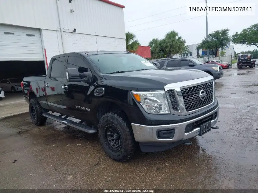2021 Nissan Titan Pro-4X 4X4 VIN: 1N6AA1ED3MN507841 Lot: 42246274