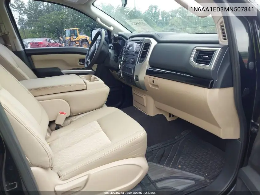 2021 Nissan Titan Pro-4X 4X4 VIN: 1N6AA1ED3MN507841 Lot: 42246274