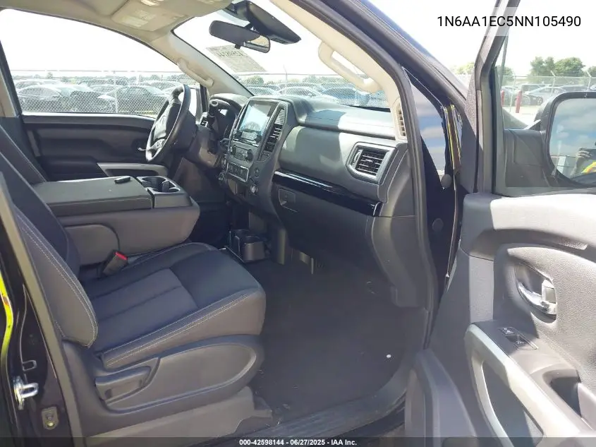 2022 Nissan Titan Sv 4X4 VIN: 1N6AA1EC5NN105490 Lot: 42598144